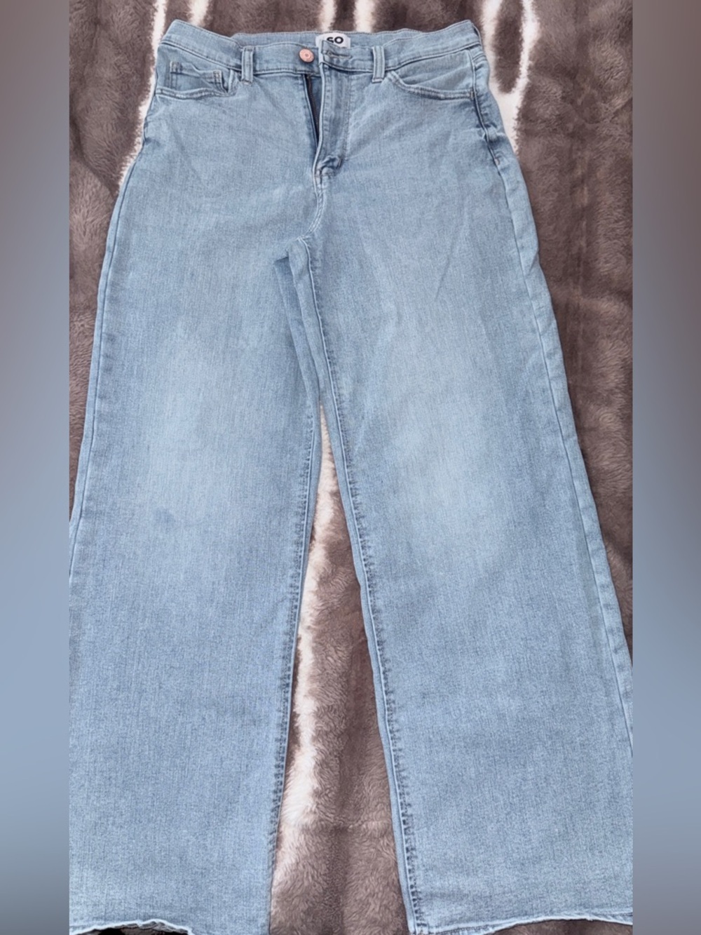 SO Light Blue Wide-Leg Denim Jeans
